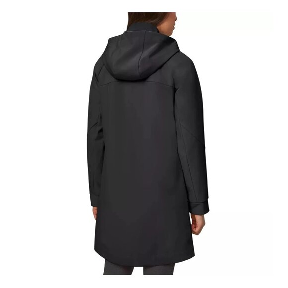 NWoT Mondetta Womens Long Hooded Jacket Coat Black Size Small $60 FFF335 - Picture 2 of 3